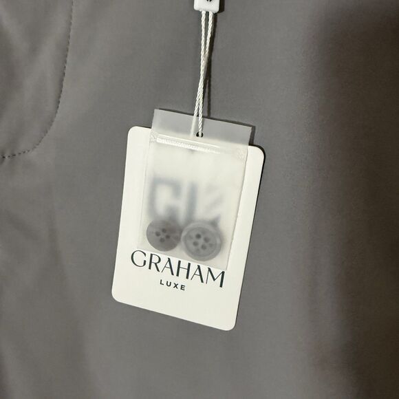 NWT Graham Luxe Shorts Mens Size 36 Trace Gray Performance Soft Stretch Golf - Picture 6 of 12